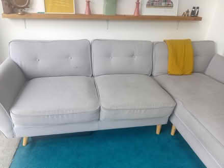 Photo of free Grey corner sofa (Allerton L18) #1