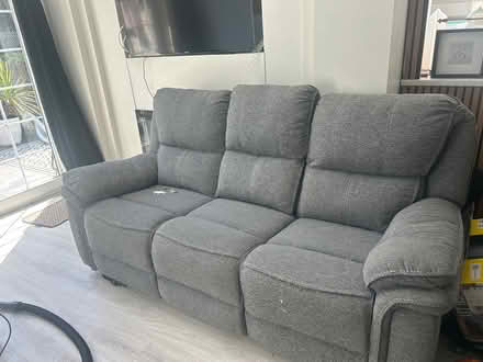 Photo of free Twin Recliner Grey -some damage (Citywest) #1