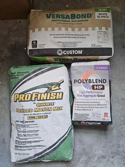 Photo of free Grout & morter mix (porter, texas) #1