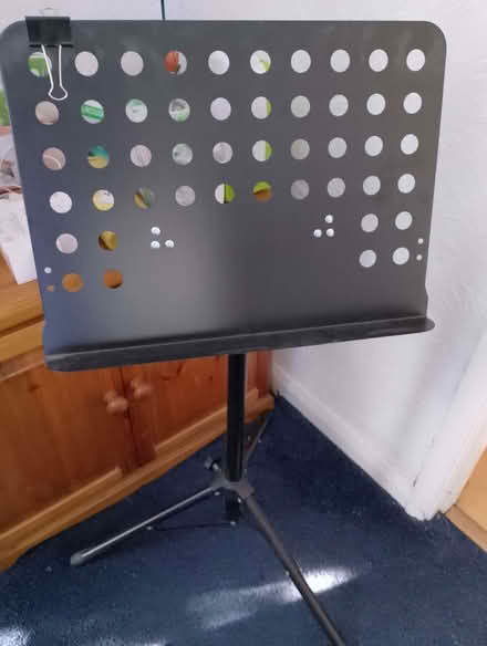 Photo of free Music Stand. Collectable from KT19 near Ruxley Lane, Ewell (Tolworth KT19) #1
