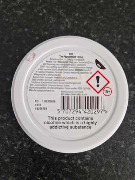 Photo of free Nicotine pouches (Ware SG12 0) #2