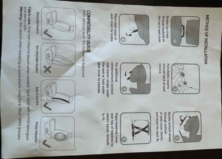 Photo of free Car seat covers NEW (Monta Loma Mountain View) #2