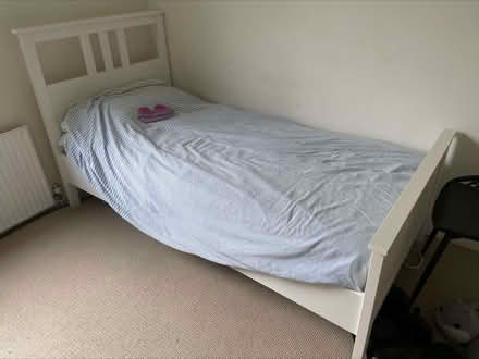 Photo of free IKEA Bed, IKEA Mattress, IKEA Desk, Office Chair (Loftus Road W12) #2