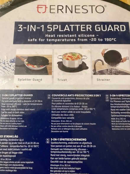 Photo of free Silicone splatter guard / trivet / strainer (Battersea SW11) #4