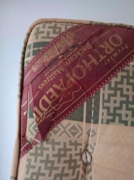 Photo of free Single Mattress orthopaedic has fire label (Seaside BN23) #3