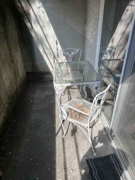 Photo of free Metal and glass patio furniture (upper Queen Anne Hill) #1