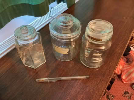 Photo of free 3 storage jars (Walkley S6) #1