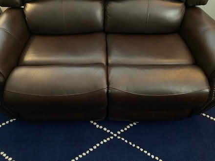 Photo of free Leather Loveseat (Allentown) #2