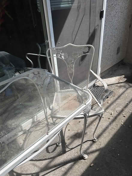 Photo of free Metal and glass patio furniture (upper Queen Anne Hill) #2