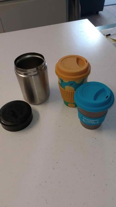 Photo of free Food flask, reusable coffee cups (Maryborough Hill, Douglas) #1