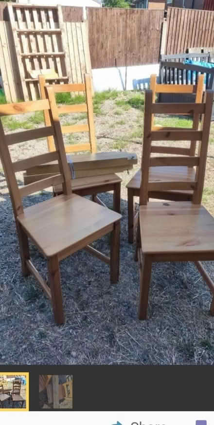 Photo of free Solid wood table and chairs (Littleover DE23) #2