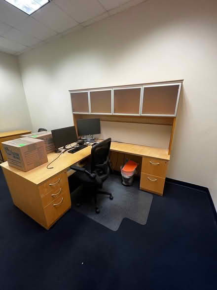 Photo of free Office desks and supplies (Herndon Pkwy and Spring Street) #3