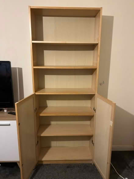 Photo of free Tall Bookcase/wooden shelf (Hatfield AL9) #2