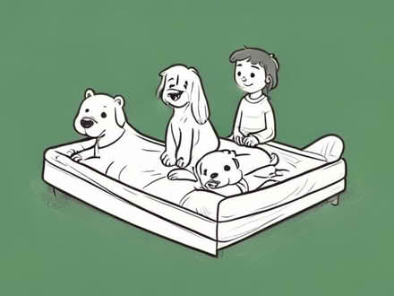 Photo of free large plastic dog bed (Plumpton CA11) #1