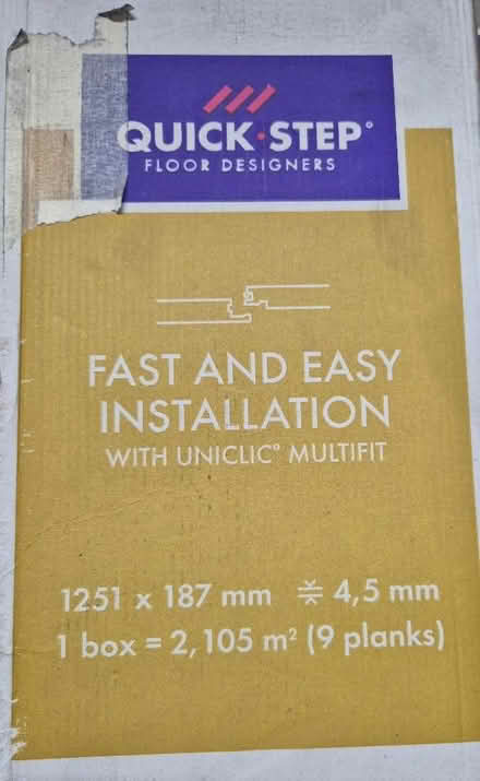 Photo of free 3 packs of Quick Step vinyl flooring. Victorian Natural Oak (Little Bloxwich WS3) #1