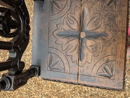 Photo of free Wooden chair needs tlc (Camberley GU15) #2