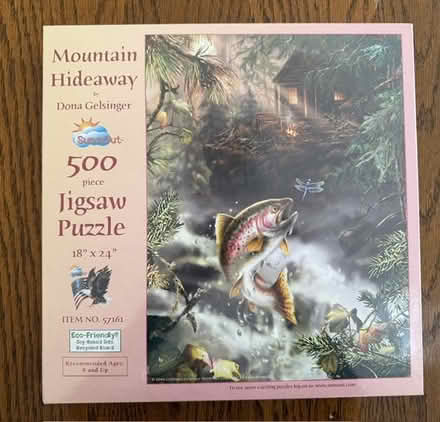 Photo of free 500 Piece Puzzle - Trout (Cupertino - DeAnza and 280) #1