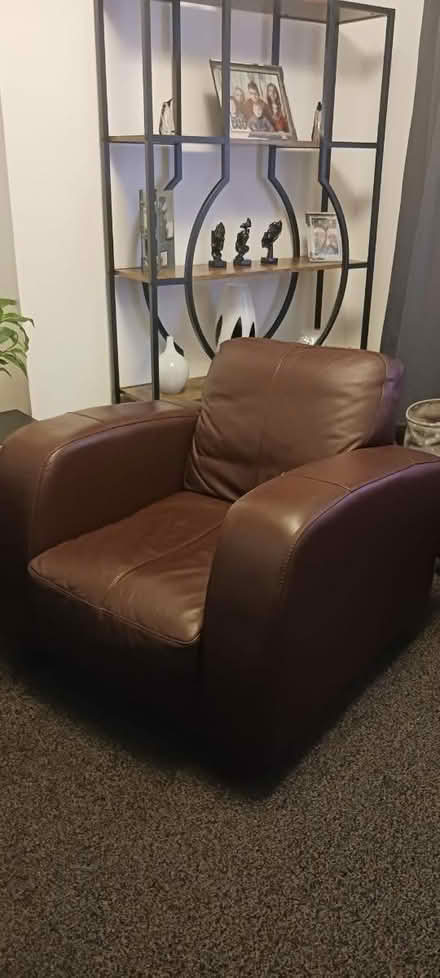 Photo of free Leather chair (Bury BL9) #1