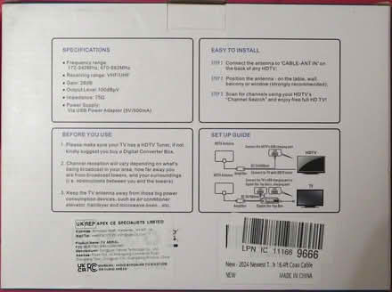 Photo of free Two digital TV aerials… (Addiscombe CR0) #2