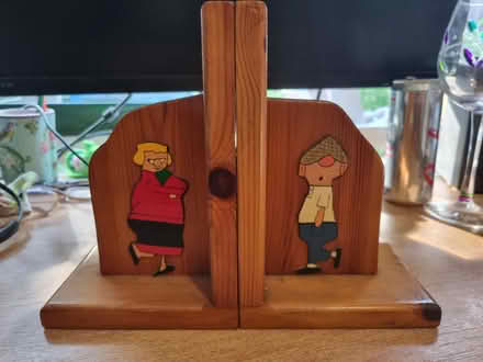 Photo of free Andy Cap bookends. Wooden. (Alperton HA0) #1