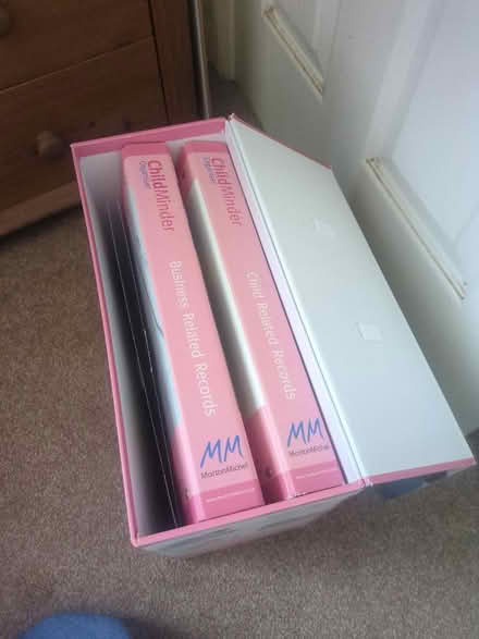 Photo of free Childminder organiser box and folders (Baldslow TN37) #1