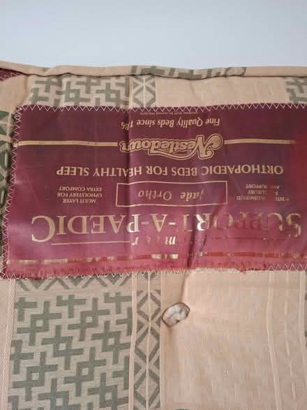 Photo of free Single Mattress orthopaedic has fire label (Seaside BN23) #4