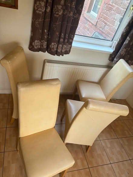 Photo of free 4 Cream Dining Chairs (Culgaith CA10) #1