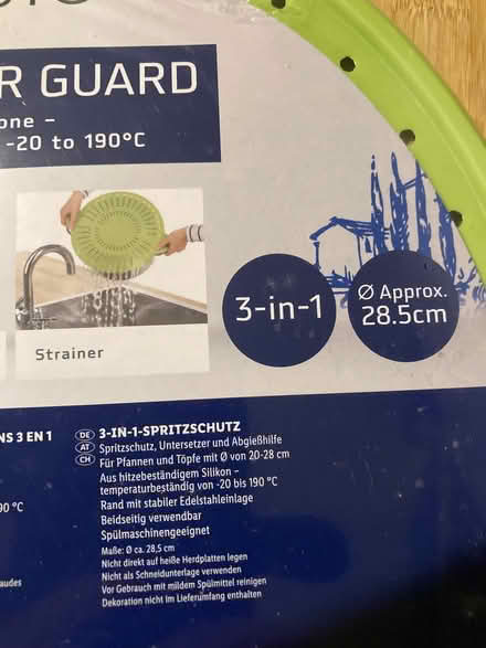 Photo of free Silicone splatter guard / trivet / strainer (Battersea SW11) #1