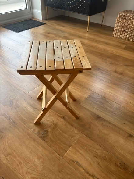 Photo of free Small wooden fold up table (IP6 8UJ IP6) #1