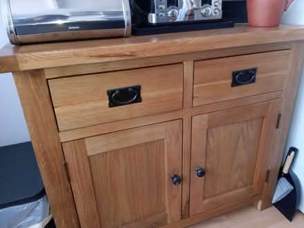 Photo of free Wood (oak) sideboard/cupboard (Heacham PE31) #3