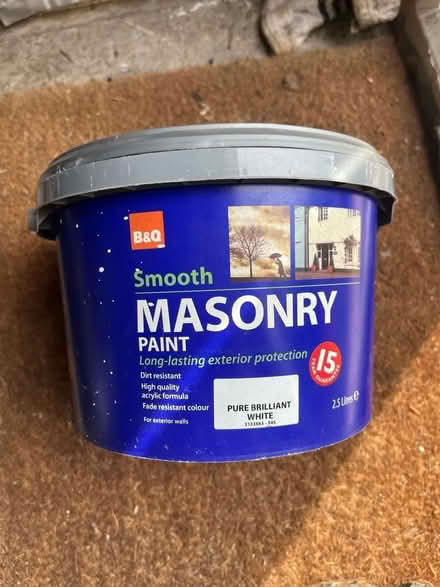 Photo of free White masonry paint (Bournemouth BH9) #1