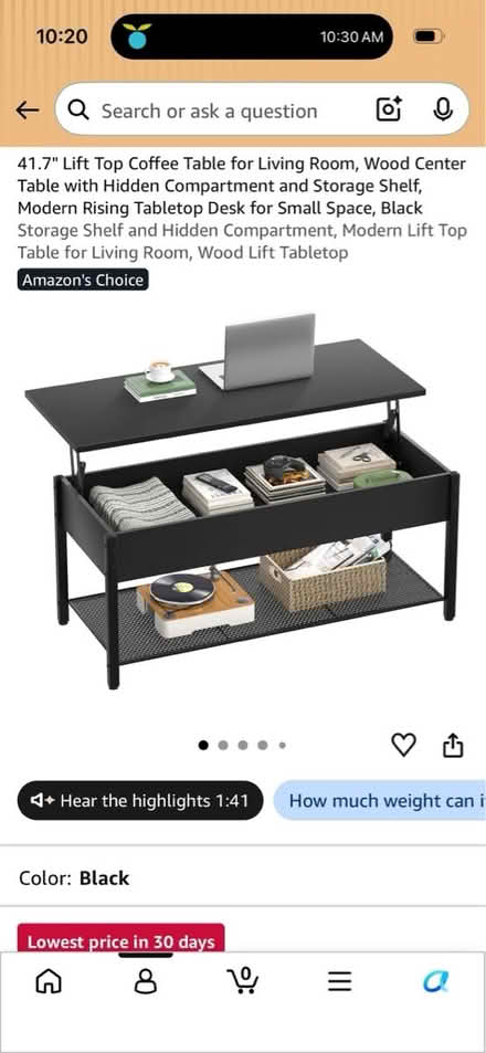 Photo of free Storage Coffee table (Olney) #1