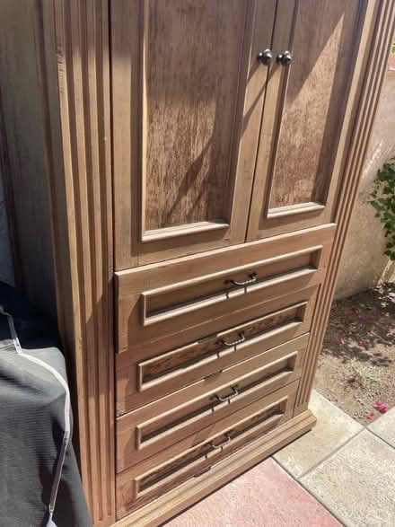 Photo of free Large wood Armoire (Rancho Mirage) #2