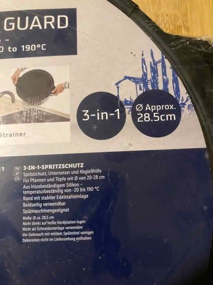 Photo of free Silicone splatter guard / trivet / strainer (Battersea SW11) #3