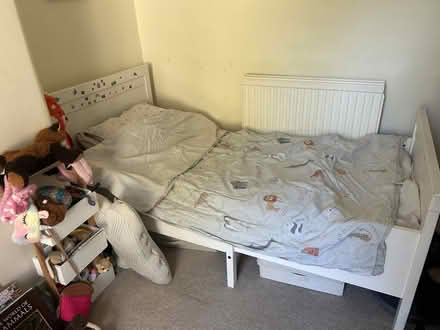 Photo of free IKEA SUNDVIK extendable children's bed in white (Petersfield Ward CB1) #1