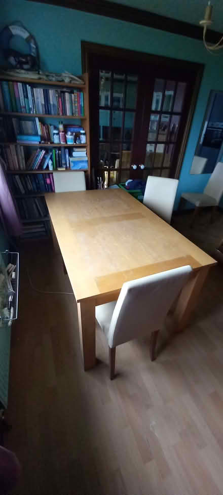 Photo of free Oak veneer dining table. (Carnon Downs TR3) #2