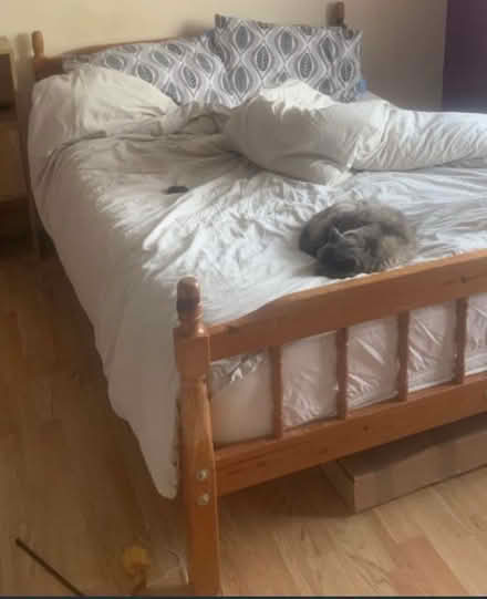 Photo of free Wooden double bed (Mortimer RG7) #1