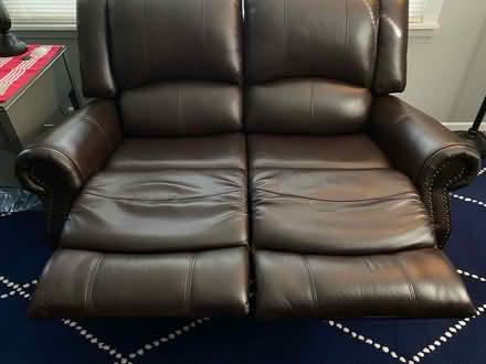 Photo of free Leather Loveseat (Allentown) #4