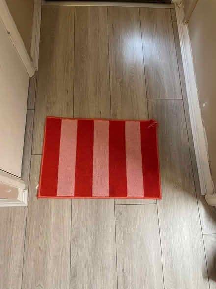 Photo of free Pink striped hall carpet runner (Stretford M32) #2