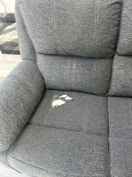 Photo of free Twin Recliner Grey -some damage (Citywest) #4