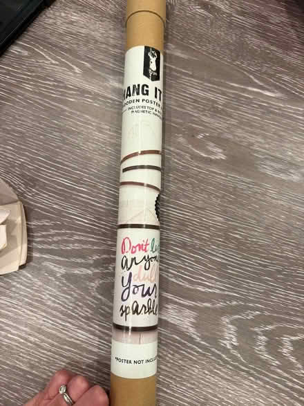 Photo of free Wooden poster hanger (Coolidge Corner, Brookline) #1
