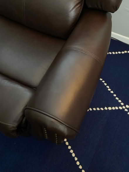 Photo of free Leather Loveseat (Allentown) #3