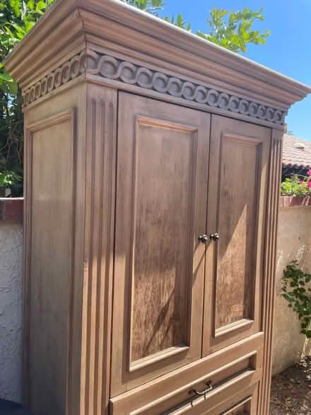 Photo of free Large wood Armoire (Rancho Mirage) #3