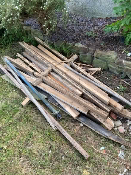 Photo of free Wooden lathes and timber beams (NE9) #1