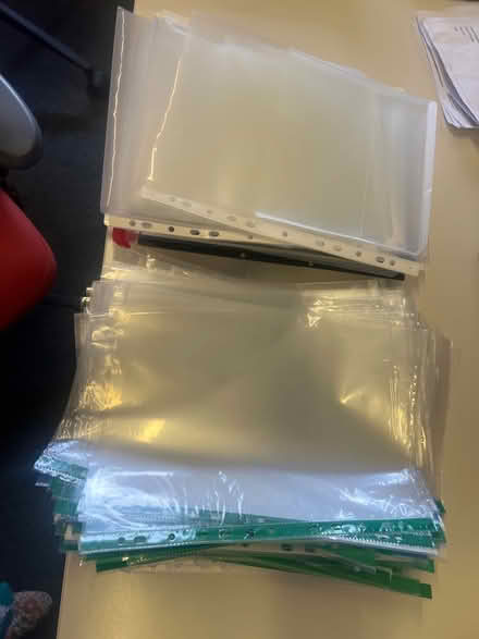 Photo of free pockets / plastic sleeves 📁 (Sevenoaks TN13) #1