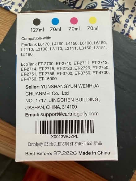 Photo of free Epson Printer compatible inks (Cookham Dean SL6) #2