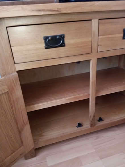Photo of free Wood (oak) sideboard/cupboard (Heacham PE31) #1
