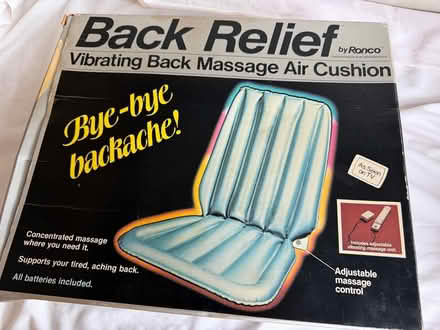 Photo of free Back vibrating air massage cushion (Shirley, Croydon CR0) #1
