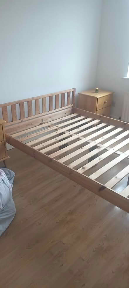 Photo of free 2 wooden bed frames + 1 mattress (Dublin 15 Tyrrelstown) #2