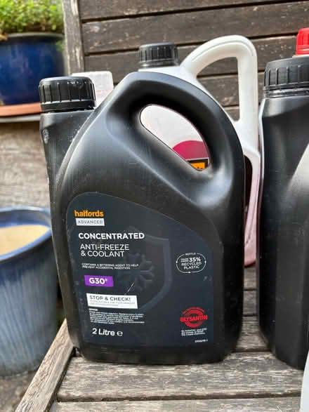 Photo of free Various bottles of break fluid and coolant (Sedbergh LA10) #2